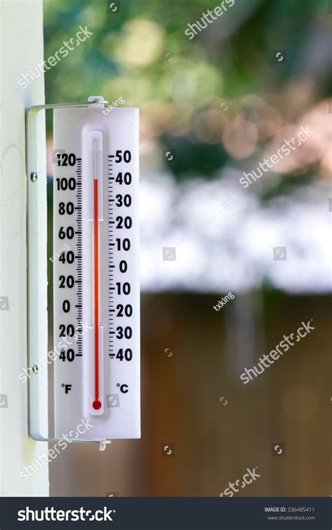 Just Over 100 Degrees Outside During The Summer Time Stock Photo