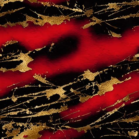 Grungy Afbeelding Met Rode En Zwarte Penseellijnlijnen · Creative Fabrica