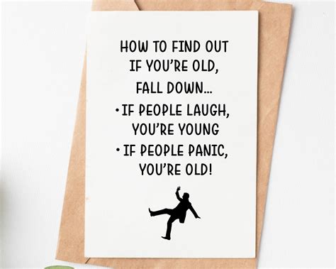 Old Age Joke Birthday Card Funny Birthday Card For Grandma Etsy