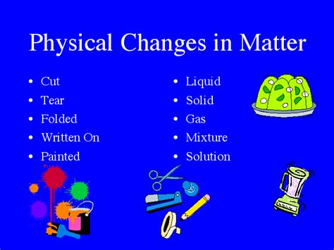 Matter Classification Properties And Changes