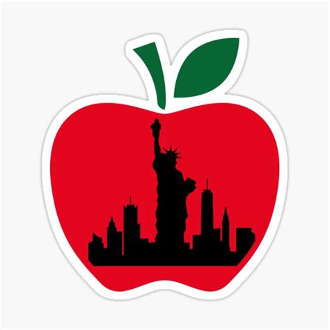 New York City The Big Apple Sticker For Sale By Smartness Shop