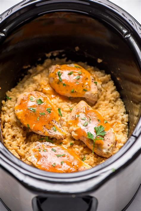 This Crock Pot Cheesy Chicken And Rice Is So Good The Brown Rice Cooks