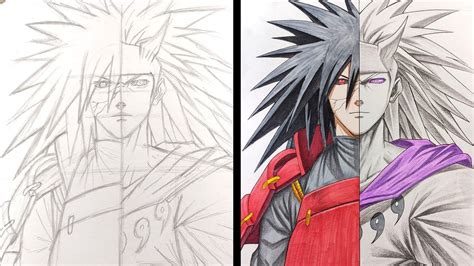 How To Draw Madara Uchiha Naruto Shippuden Youtube