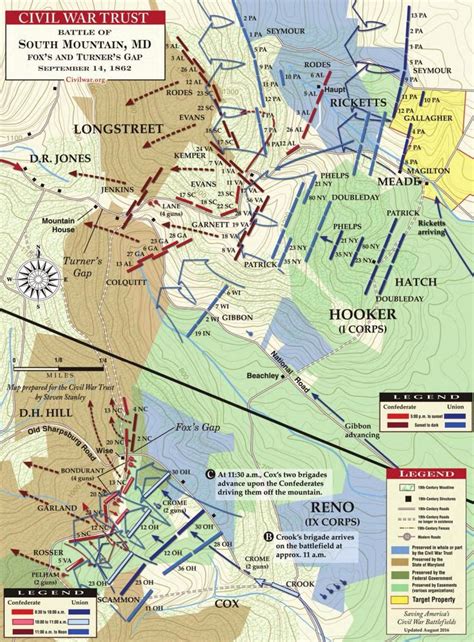 Battle Of South Mountain September 14 1862 Civil War Battles Wwii
