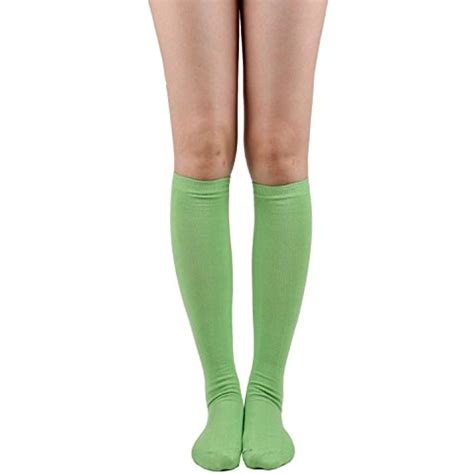 Womens Colorful Solid Sexy Knee High Socks 17 Colors Learn More By Visiting The Image Link