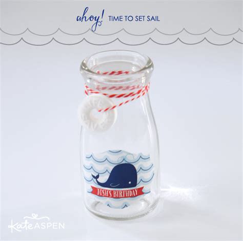 Diy Nautical Life Saver Drink Jars Kate Aspen