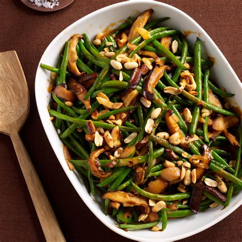 This christmas vegetables recipe will help you to get your assortment of vegetables just right; Green Bean Casserole with Red Curry and Peanuts Recipe ...