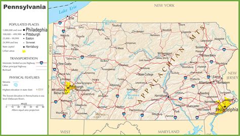 Printable Road Map Of Pennsylvania Free Printable Maps Images And