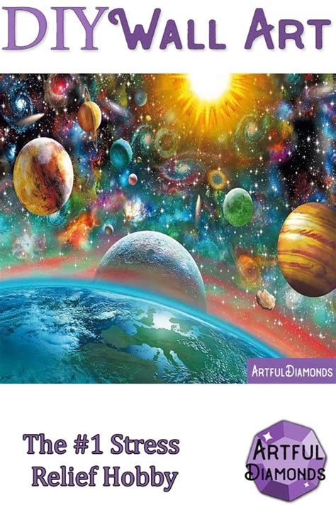 Universe Space Solar System Galaxy Diamond Painting Kit Universe Space