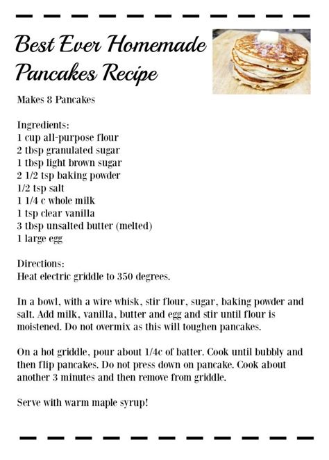 Ingredients For Basic Pancakes Nice Recipes