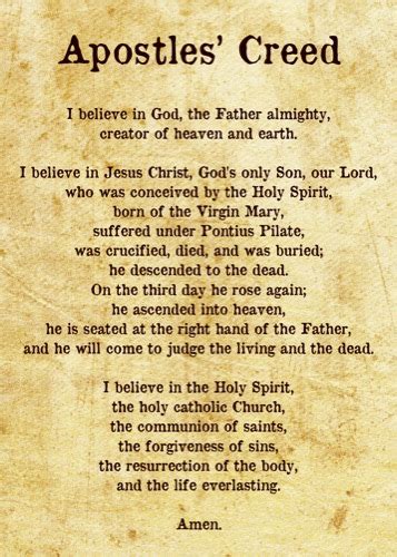Apostles Creed Large Plaque The Christian Shop