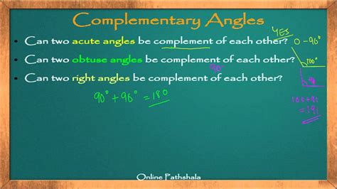 Ch0503 Complementary Angles Cbse Maths Youtube