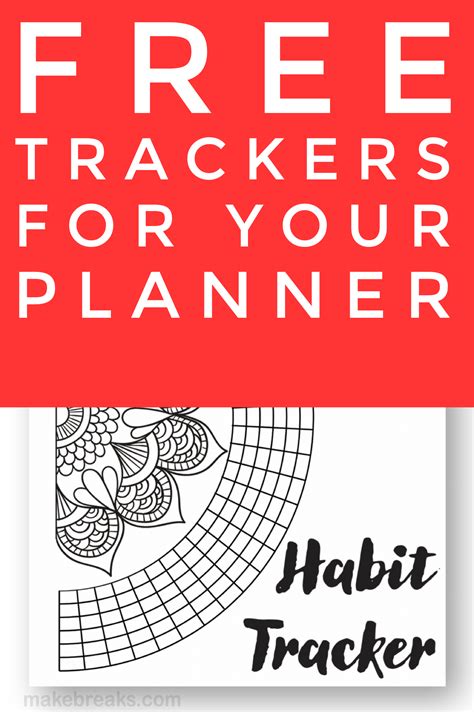Free Trackers For Your Bullet Journal And Planners Find Habit Trackers