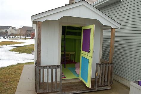Shed Turned Into A Playhousenow Just Needs Outside Painted And Will