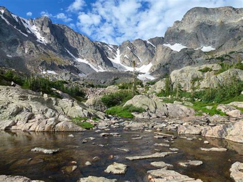 Glacier Gorge Trailhead The Loch Glass Lake And Sky Pond Rocky