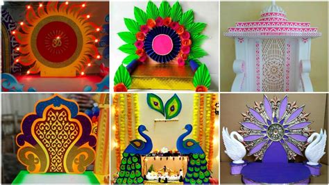Saraswati Puja Decoration Ideas At Home Youtube