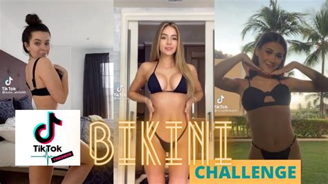 TikTok Small Waist Pretty Face With A Big Bank Challenge Bikini
