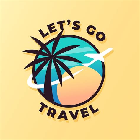 Detailed Travel Logo Template Free Vector