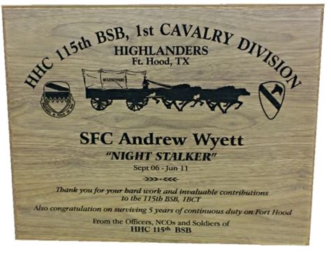 Army Plaques Classic Recognition