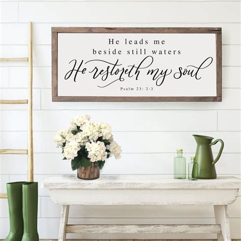 He Leads Me Beside Still Waters He Leadeth Me He Restores My Soul