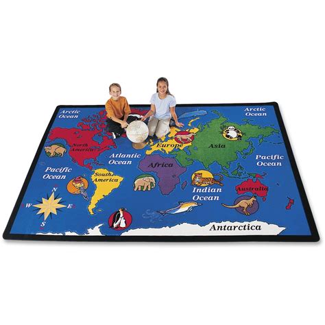 Carpets For Kids World Explorer Geography Area Rug Office Supply America