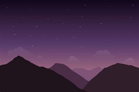 Cartoon Flat Dream Purple Sky Night Sky Background Background Search