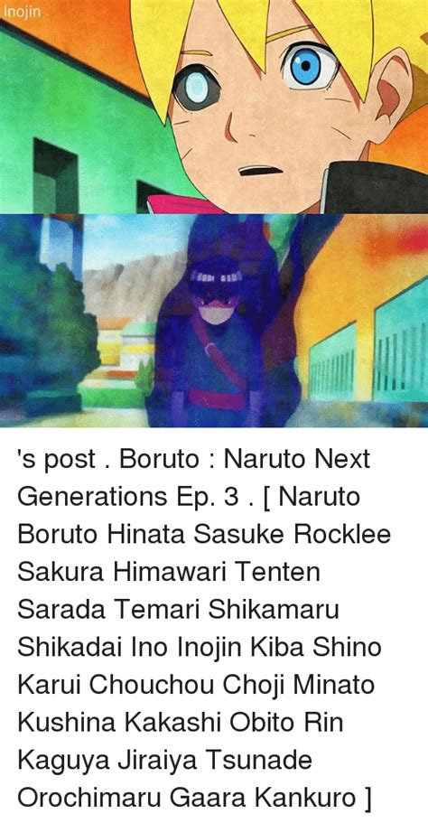 Lnojin S Post Boruto Naruto Next Generations Ep Naruto Boruto Hinata Sasuke Rocklee Sakura