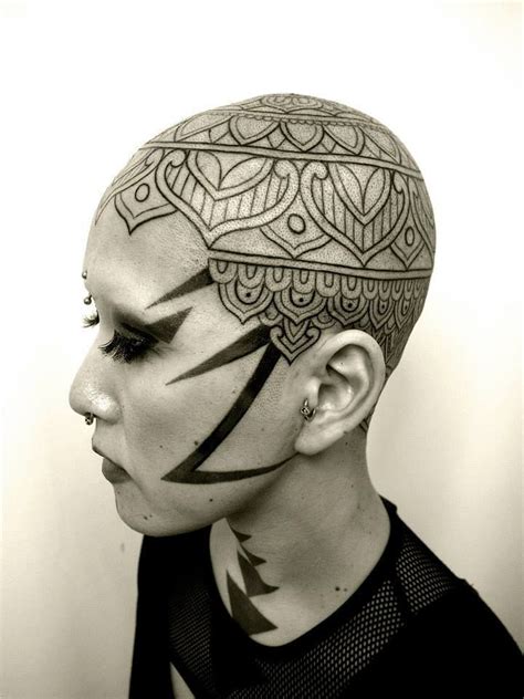 Lightning Mandala Head Tattoo Design Best Tattoo Ideas Gallery