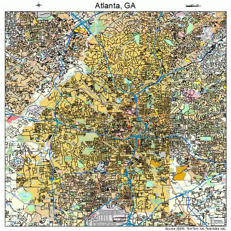 Atlanta Georgia Street Map 1304000