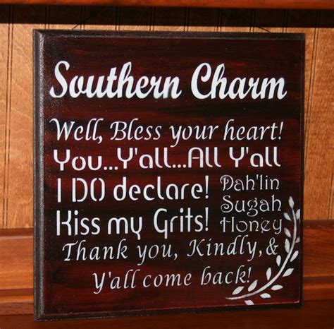 Southern Sayings Southern Charm Southern Phrases Wooden