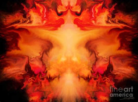 Evil Red Abstract By Spano Painting By Michael Spano Pixels