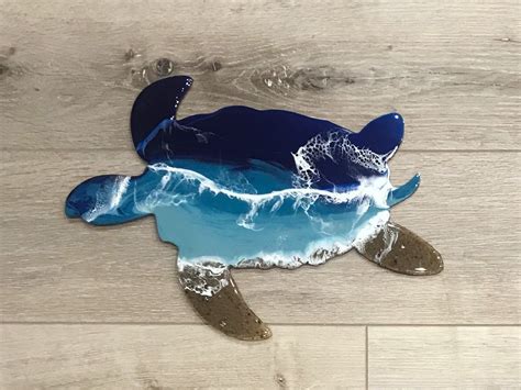 Excited To Share This Item From My Etsy Shop Beach Art Resin Turtle
