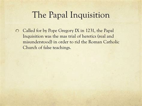 Ppt Papal Inquisition Powerpoint Presentation Free Download Id1982736