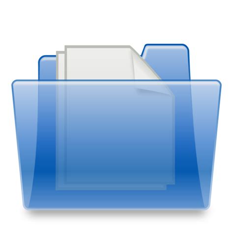 Blue Folder Directory Icon Png Transparent Background Free Download