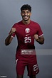 Jassem Gaber of Qatar poses during the official FIFA World Cup Qatar ...