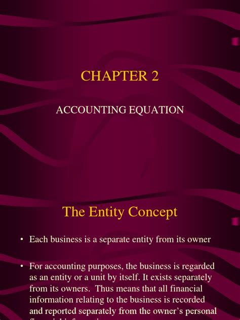 In other words, the accounting equation describes how a company's resources relate to the persons or entities with claims on those resources. CHAPTER 2 - Accounting Equation | Debits And Credits | Expense