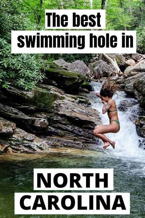 near asheville nc is one of the best waterfalls and swimming holes in all of north caroli