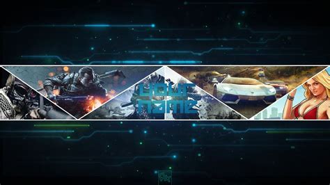 Free Gaming Banner Template Youtube