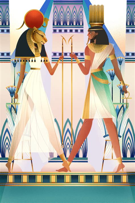 Gods And Goddesses Of Ancient Egypt Egyptian Mythology On Behance