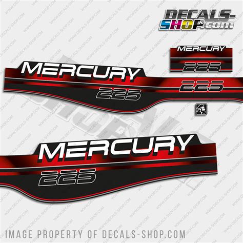 Mercury 225hp 1994 2001 Outboard Decal Kit