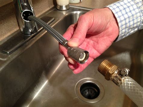 Many faucet comes without sprayer. adapting kitchen faucet for a hose | carpyharpy