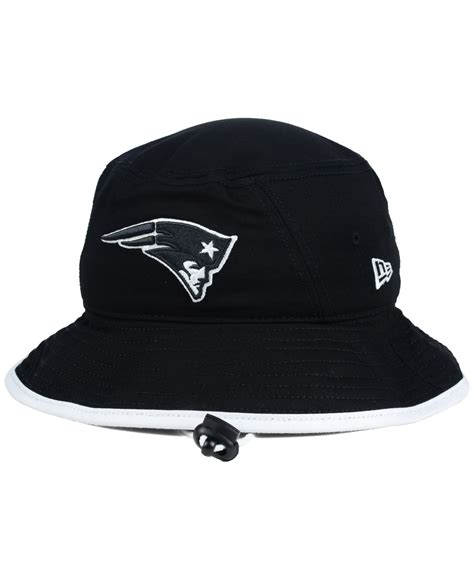 Ktz New England Patriots Nfl Black White Bucket Hat Lyst