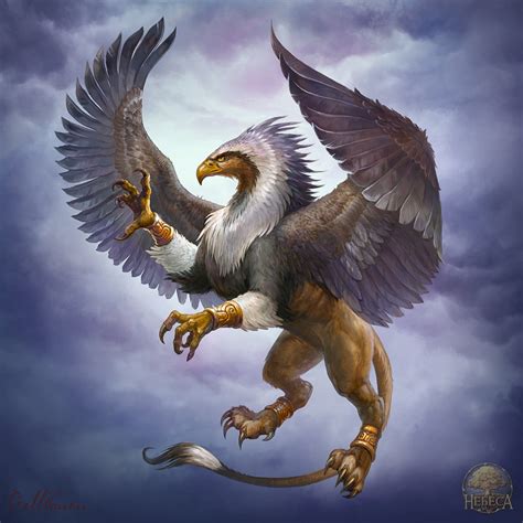 Griffin By Gellihana Art On Deviantart Griffin Mythical Fantasy