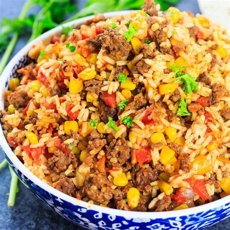 Mexican Chorizo Rice Spicy Southern Kitchen My Recipe Magic