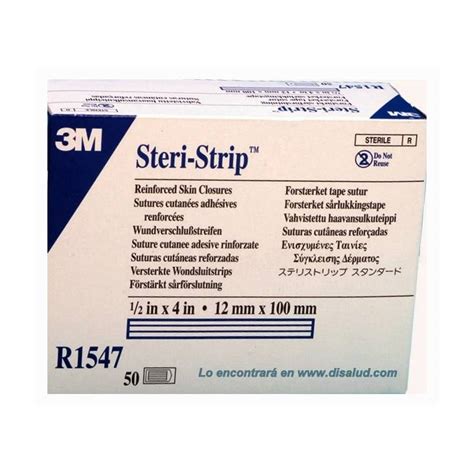 3M Steri Strip R1547 Reinforced Adhesive Skin Closures 12x100mm 50