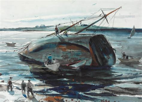 Andrew Wyeth 1917 2009 Trawler Aground Christies