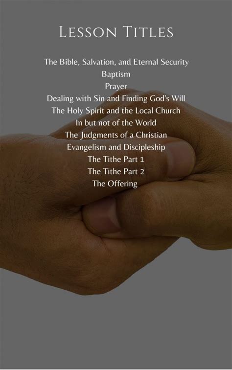 Discipleship Program Student Handbook Baptist College Of America