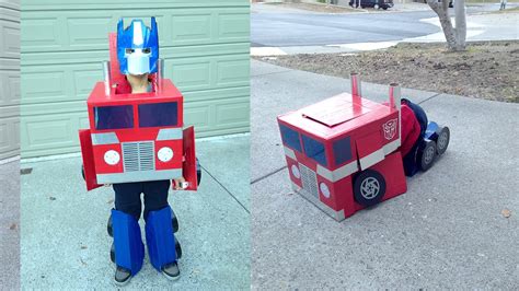 I thought i'd finally post some photos of this. Optimus Prime Transformer Costume - YouTube