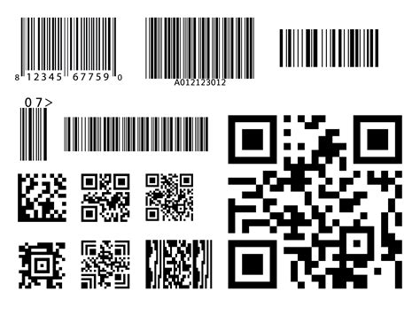 Barcode Qr Code Symbol Set 1223263 Vector Art At Vecteezy