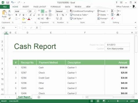 Daily Cash Report Template Excel Inspirational Free Cashier Balance